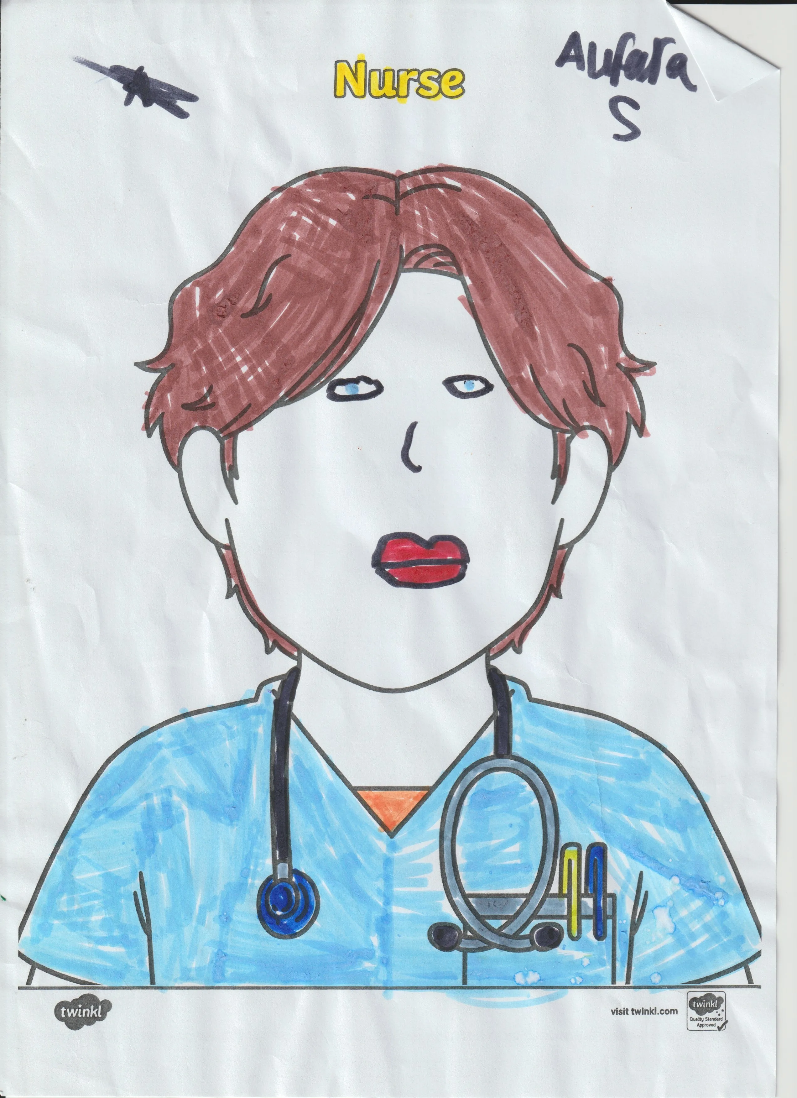 Nurse picture I coloured in